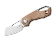 NEW MKM Isonzo M390 Cleaver Micarta - Natural. M390 Steel. Folding Knives