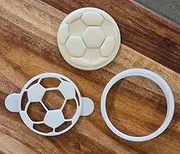 Soccer Cookie Cutter and Fondant Embosser Set