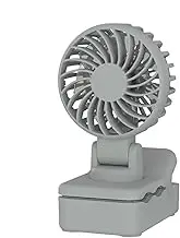 Desktop Small Fan - Battery Portable Table Fans | USB Rechargeable Quiet Clip Travel Fan, Strong Cooling Wind, Powerful Airflow Machine for Workplace, Home, Beach
