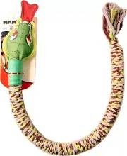 Mammoth SnakeBiter Multi-Colored Small Rope Tug 28" with Squeaker Head (53066F)