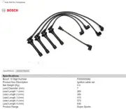 Bosch Ignition Leads for Nissan Pulsar N14 N15 1.6L DOHC 16v 4 Cyl 91-98 (for: Nissan)