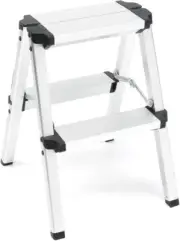 HORUSDY Portable 2-Step Folding Ladder, Aluminium Frame Light Weight anti Sli...