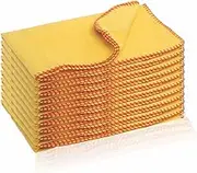Yellow Dusters Cleaning Cloth Car bike Polishing Dry Dusting Cloths For Window TV Kids Table Glass Kitchen PC Soft Cloth For Oiling Wood Cotton Wipe Clean Reusable Washable Pack of (10, 30cm X 33cm)