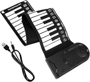 TOYANDONA 49 Key Roll up Electric Piano for Beginners Portable Hand Roll Piano Recording Feature Musical Instrument for Boys and Girls Students