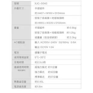 【± 正負零】XJC-G040 無線吸塵器 吸塵器 無線 XJCG040