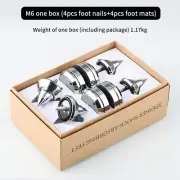 4PCS M6/M8 304 Stainless Steel HiFi Absorber Speaker Spikes CD Player Amplifier