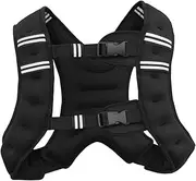 Dickly Adjustable Weighted Vest, with Reflective Stripe Adjustable Exercise Fitness Gym for Adults Weight Vest for Running Boxing