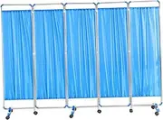 3/4/5/6 Panel Hospital Screen,Foldable Temporary Fence for Dividing Areas,for Clinical Examination Beauty Salon Home Partition(5piece)