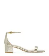 NUDISTCURVE 35 BLOCK SANDAL in PLATINO for Women