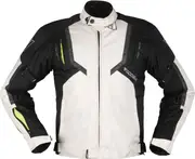 Modeka Eloy, textile jacket , color: Light Grey/Black , size: 3XL