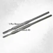 2 Surgical Scalpel Round Handles Knife for Removable Blades Medical Instrument