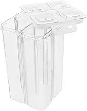 ZUNOXAZ Square Airtight Food Storage Containers Compartment Plastic Snack Jars for Cereal Pasta Grains Efficient Kitchen Pantry Organizer for Freshness and Space Saving Storage