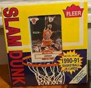 NBA 1990 Fleer Basketball - FACTORY SEALED SLAM DUNK Michael Jordan On Top