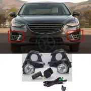 Bumper Bezels Fog Lights Driving Lamp w/ Wiring Switch For Mazda CX-5 2013-2016 (for: Mazda)