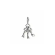 CC749 THOMAS SABO SILVER C/CLUB 3 KEY-CHARM