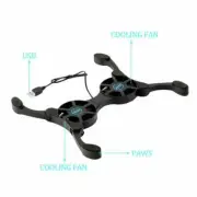 Foldable Mini Notebook Cooler Laptop USB Double Cooling N5T1 Pad Stand Sales