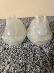 Easter Glass Bunny Candy Container , Frosted Clear Color , Set of 2, New (9)