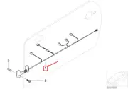 MINI COOPER R50, R53 Front Right Door Cable Harness 61126975078 NEW GENUINE