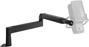 Elgato Wave Mic Arm LP – Low Profile Swivel Boom, Hidden Cable Channels, All-Metal, Versatile Desk Clamp, 1/4“-3/8“-5/8“ Mic Mounts, Studio, Broadcast, Streaming, Work from Home, Professional Mic Arm