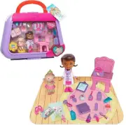 Doc McStuffins Just Play On The Go Lambie 20 Pieces Playset Doll Lambie Playmat