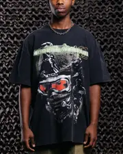 [GOAT CREW] Goat Crew X Call Of Duty Modern Warfare 2 Heavy T-shirt Vintage Black - Size S S Vintage Black