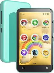 TIMMKOO 80GB Kids MP3 Player with Bluetooth, Parental Controls, Pre-Installed Spotify, Spotify Kids, Audible, 4" WiFi MP3 MP4 Music Player Up to 1TB (Blue)