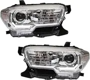 Driver & Passenger Side Headlight Assembly Set Headlights Driver & Passenger Side Compatible with 2019-2023 Toyota Tacoma TO2502276 TO2503276