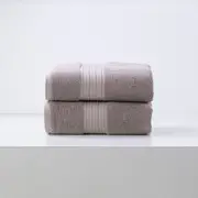 Renee Taylor Brentwood 650 GSM Low Twist 2 Pack Bath Sheet - WHISPER