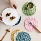 Round Mug Drink Mat Silicone Tableware Pads Desktop Pads Dining Table