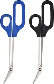 HIXNUG 2 Pieces Toenail Clippers Scissors Toenail Cuticle Scissors Professional Pedicure Tool for Manicure Beauty