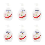 6x Dove 1000ml Body Wash Moisturising Liquid Bath Soap Rose Soothing Scent