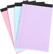 FUNOMOCYA 4 Pcs Note Pads Legal Notepads Lined Writing Pads Draft Notebook Memo Sheets for Office