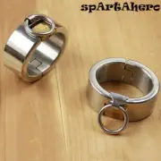 Hot Stainless Steel Metal Handcuffs with Lock Slave Wrist Restraints Hand Cuffs