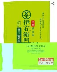 在飛比找Yahoo!奇摩拍賣優惠-【日本進口】日本製~伊右衛門抹茶入玄米茶茶包 2克*120袋