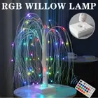 60 LED Willow Night Light Colorful Tree Remote Control Table Lamp with 7 lixSu