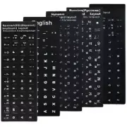 Arabic English Alphabet Layout Spanish Keyboard Stickers Russian Letter