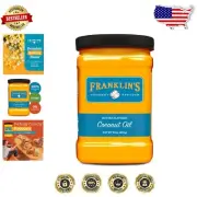 Transform Movie Night with Franklin’s 30 oz Vegan Coconut Oil - Buttery Popcorn
