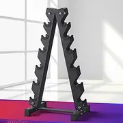 Everfit Dumbbell Rack, 6 Tier Dumbbells Weights Rack Barbell Stand Racking Holder Organizer for Gym Storage Home Fitness Exercise, Stable A-frame Design 200kg Capacity