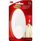 Command Clothes Hanger Hook Large Adhesive Damage Free 1 Hanger 2 Strips, White