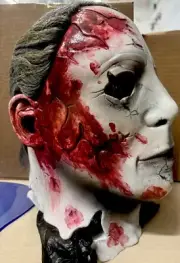 Rob Zombie H2 Michael Myers Halloween Vintage Paper Magic Mask NWT Grey Hair