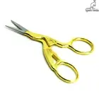 X2 Small Embroidery Baby Toe Nail Cuticle Scissor Gold Eyebrow Hair Trimmer New