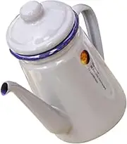 PEPLAYTAL Capacity Enameled Coffee Frothing Pot Milk Holder for Home Cafe Restaurant Elegant Design Easy to Clean Non Slip Base for Stability for Sauces Foaming