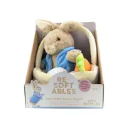 Resoftables Peter Rabbit 9 in Stuffed Animal in Basket Playset Soft Kids Toy