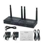 Wireless HDMI Extender TX+RX 200M 1080P Transmission Support IR Remote Control-