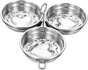 Stainless steel egg cooker, heart-shaped egg steamer, home egg cooking mold, egg tart tool, suitable for microwave oven stove steamer, suitable for home kitchen, restaurant, snack bar