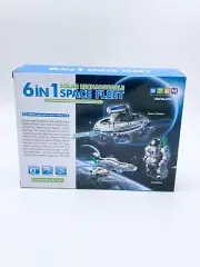 STEM 6 in 1 Solar Rechargeable Space Fleet Robots Learning Kit NEW