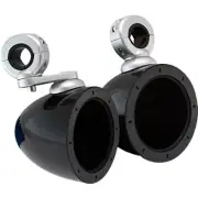 Kicker Pair of Black 4" Mini Marine Wakeboard Tower Speaker Enclosures 40KMMTES