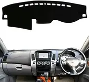 Car Dashboard Cover Dash Mat for Mitsubishi Pajero Sport 2008-2013 2014 2015 2016 Montero Shogun Dashboard Cover Pad Non-Slip Carpet Protective Shield