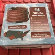 NIFUAL Pressure Washer Cleaning Kit Sewer Jetter Kit for 1/4 Inch NPT Corner Max