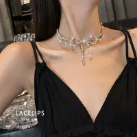 在飛比找蝦皮購物優惠-diamond choker necklace 輕奢高級感超